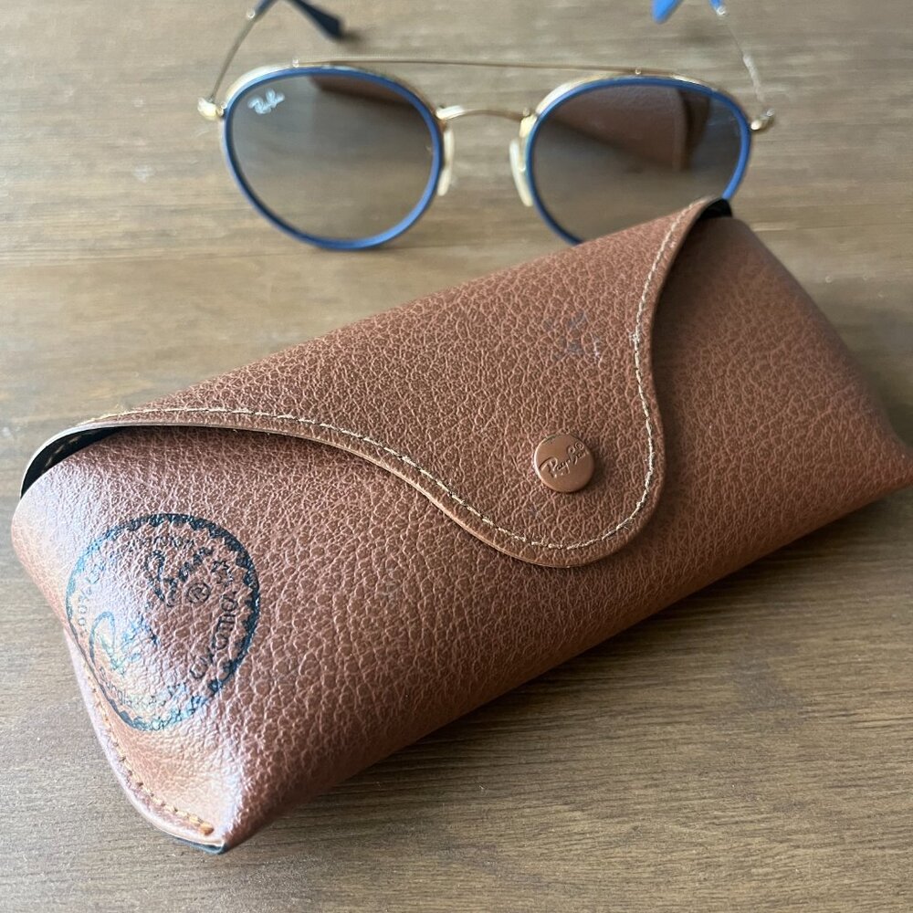 Rayban Custom Round Double Bridge Sunglasses - image 5